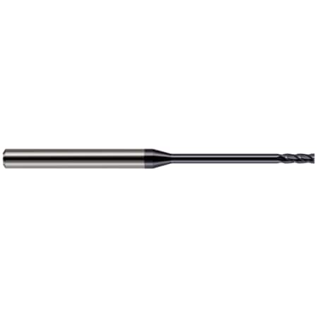 Miniature End Mill - 4 Flute - Square, 0.1250 (1/8), Overall Length: 3